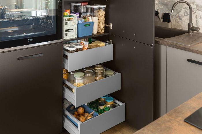 Garde-manger dans une cuisine équipée SoCoo'c Milano